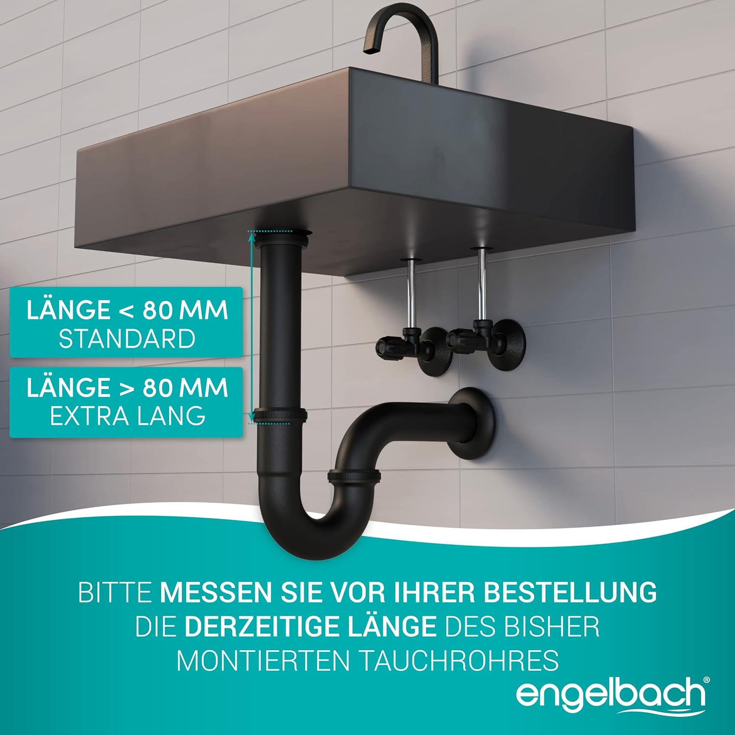 Extra Lang 200mm - Schwarz