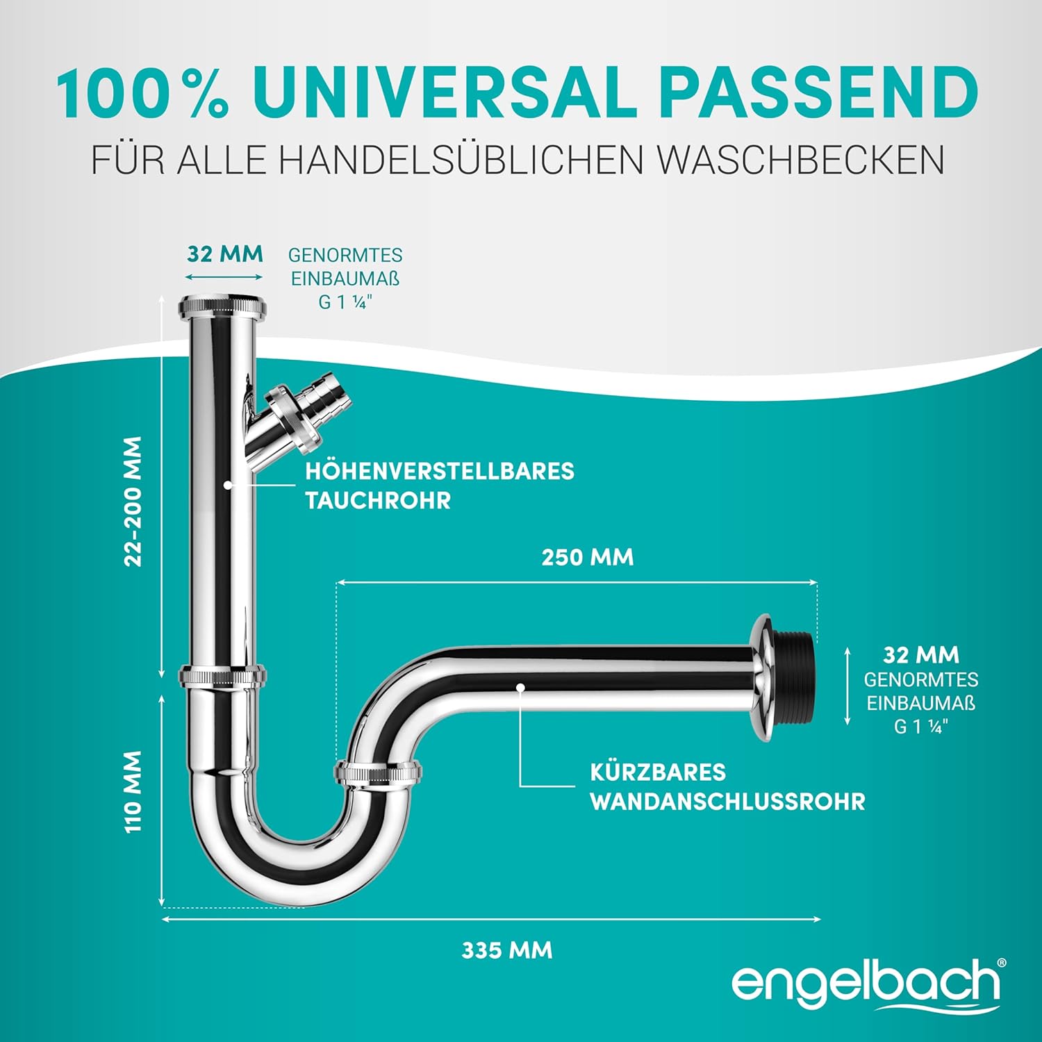 Extra Lang 200mm + Geräteanschluss