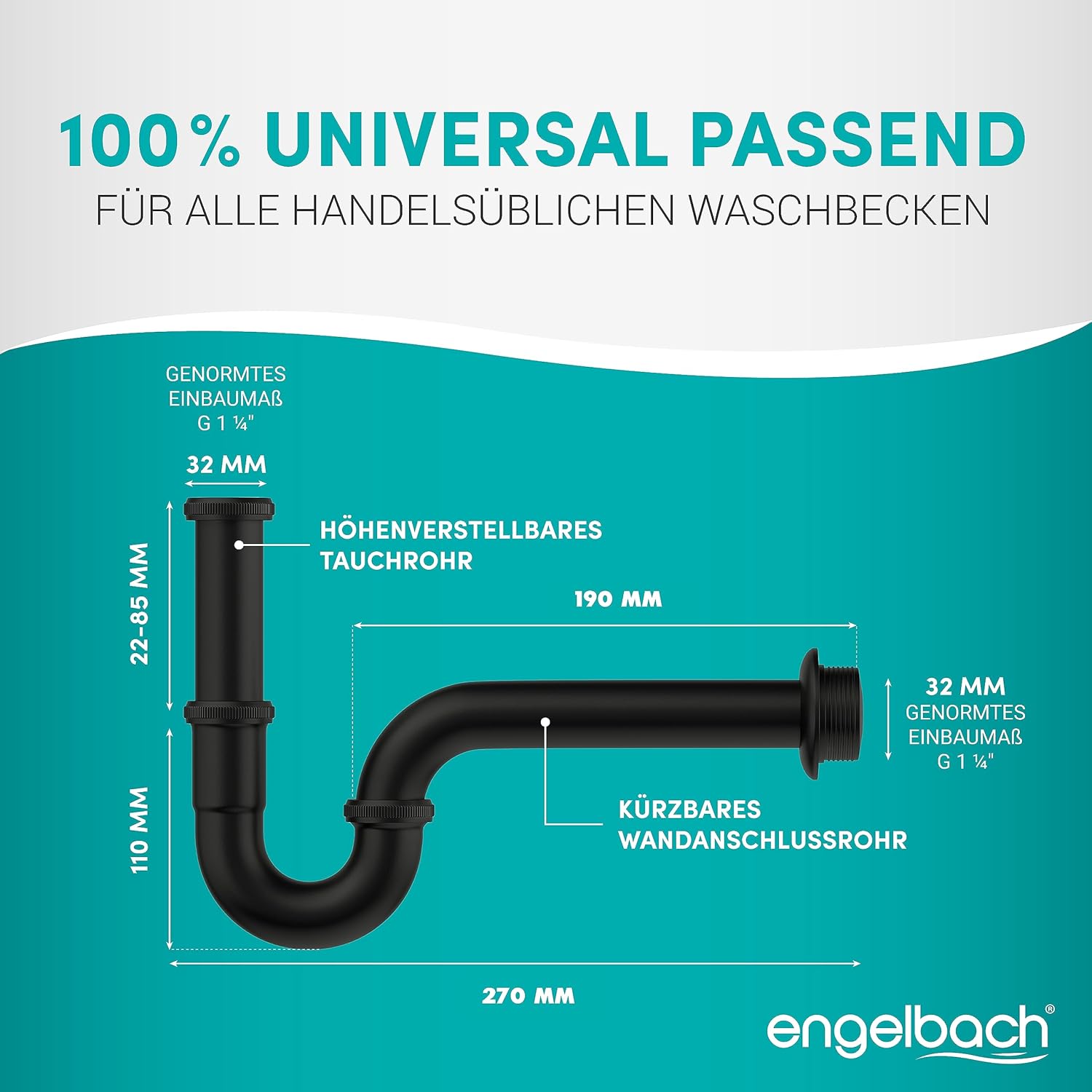 Standard 85mm - Schwarz