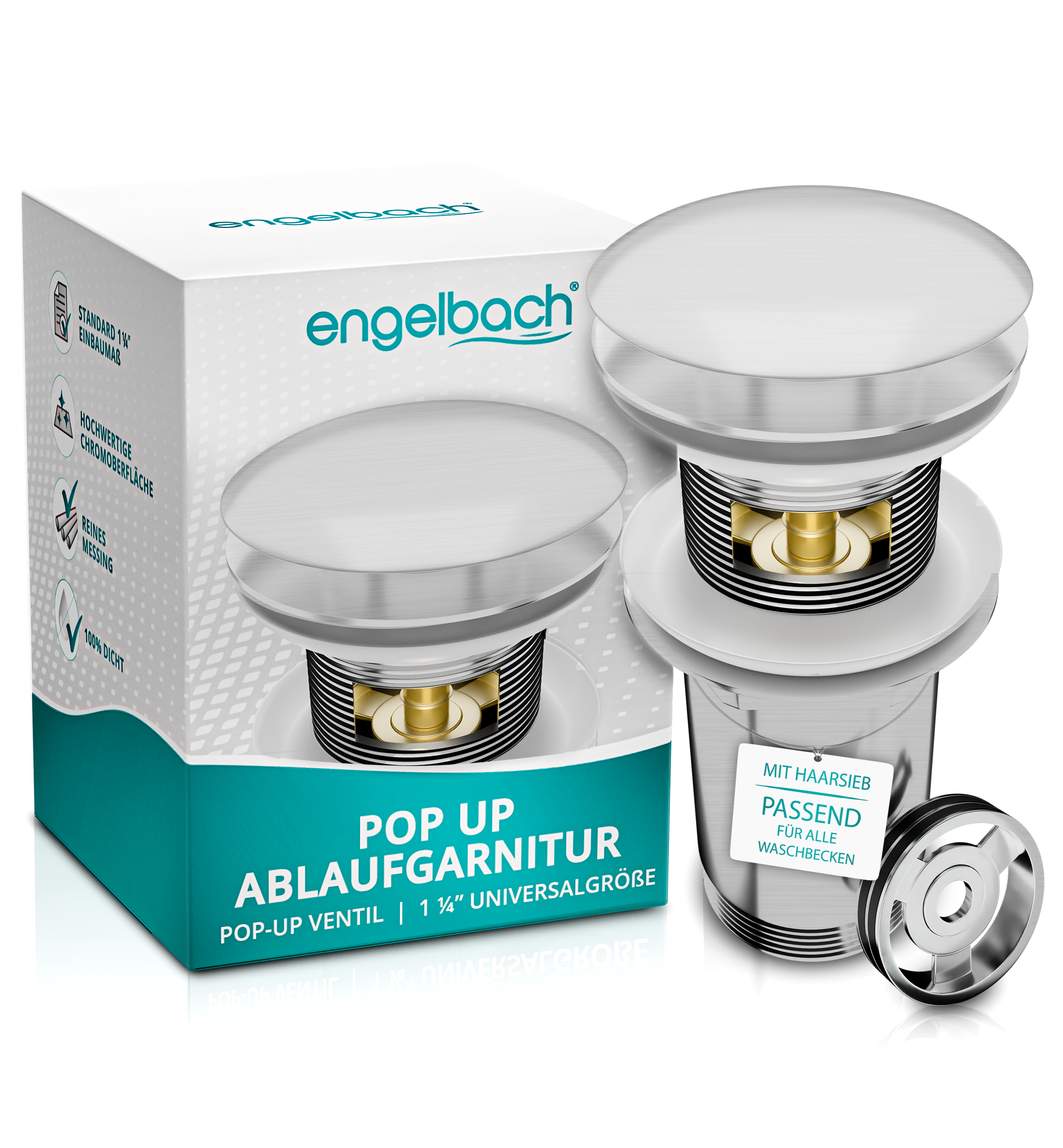 Mit Überlauf - Gebürstet