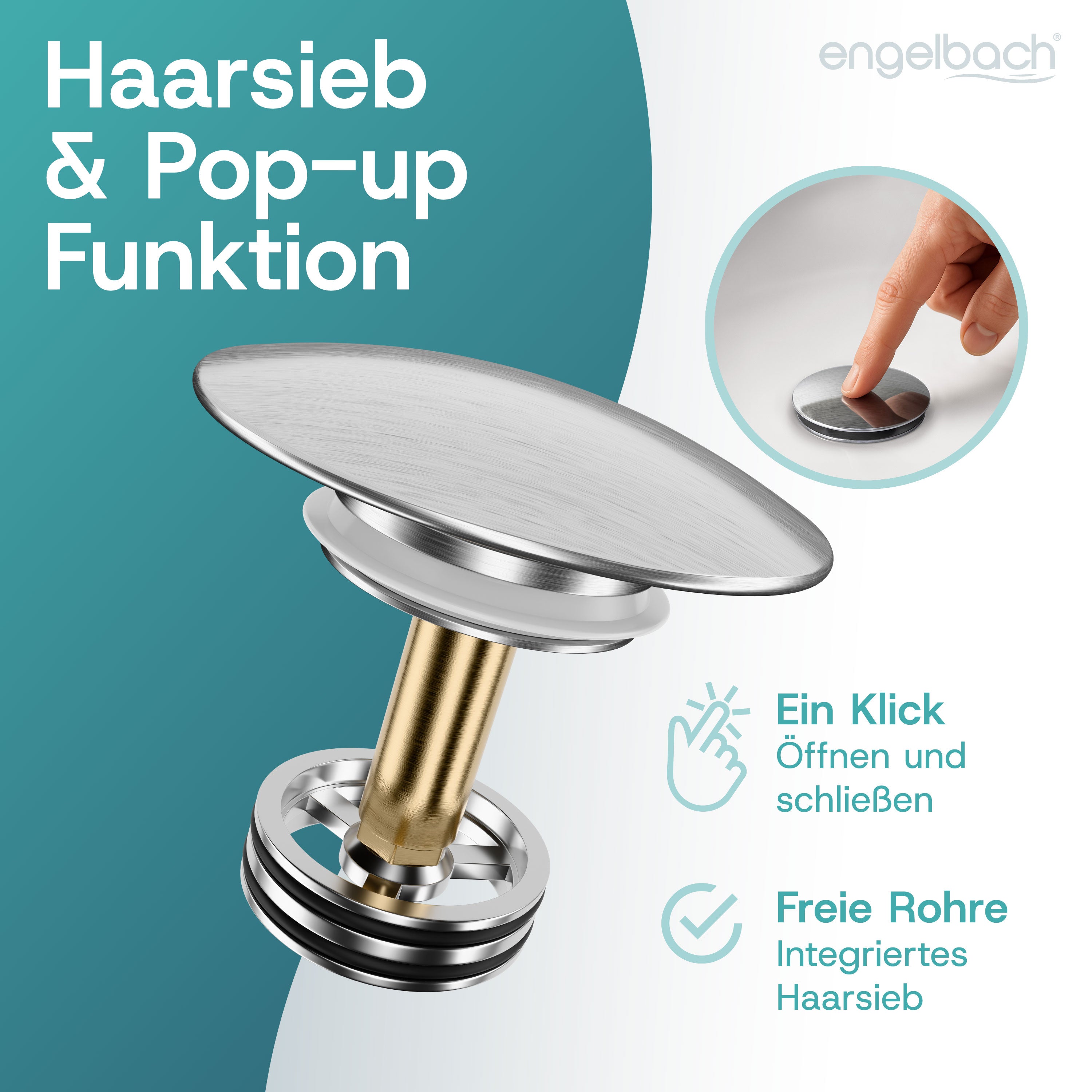 Mit Überlauf - Gebürstet