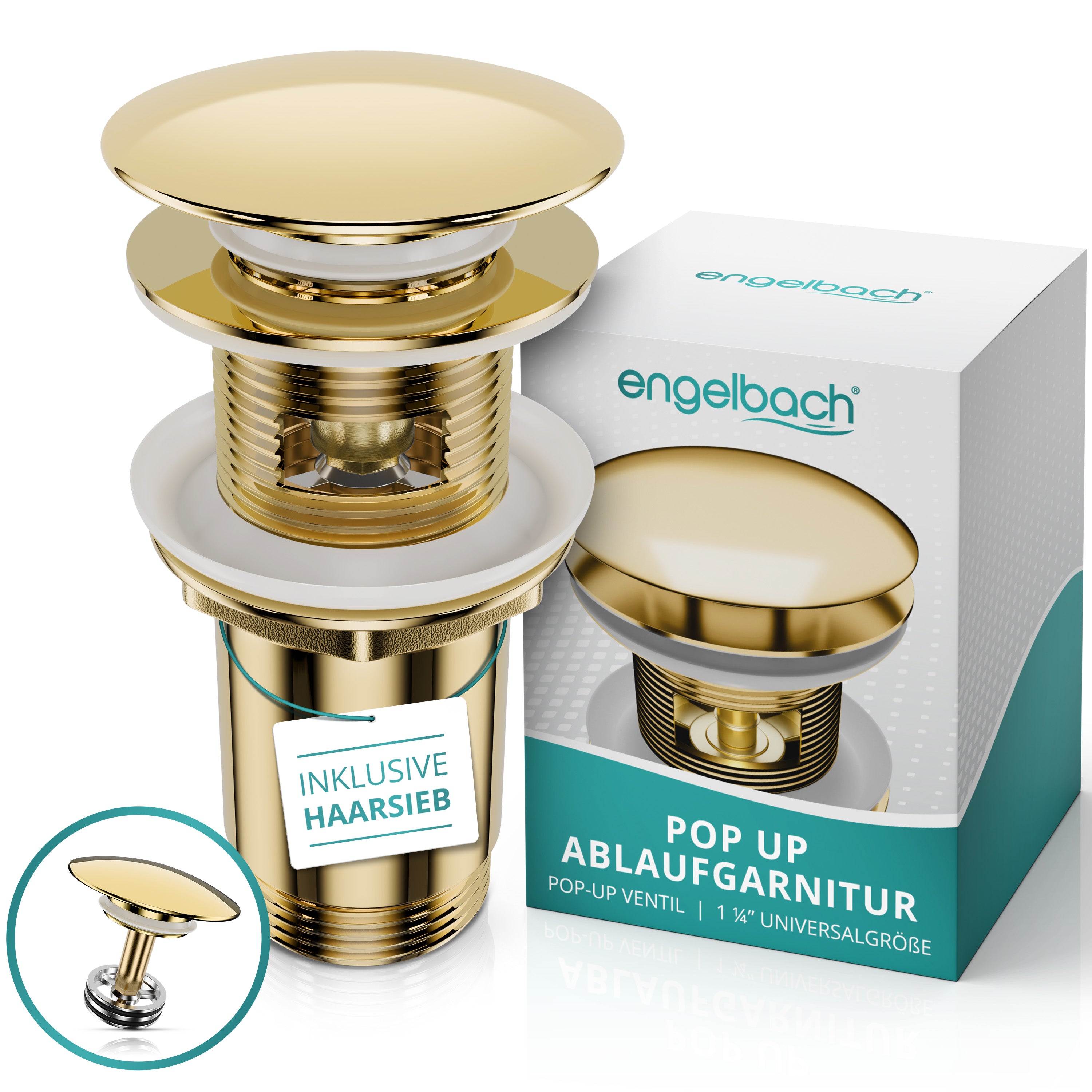 Mit Überlauf - Gold