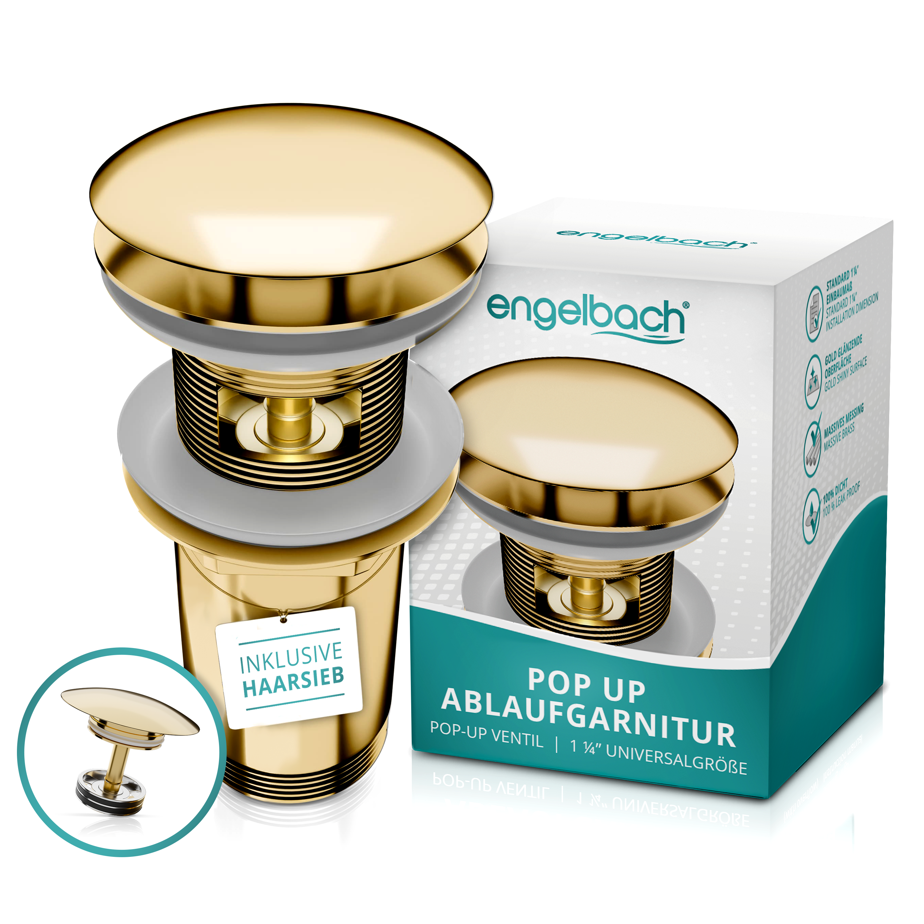 Mit Überlauf - Gold