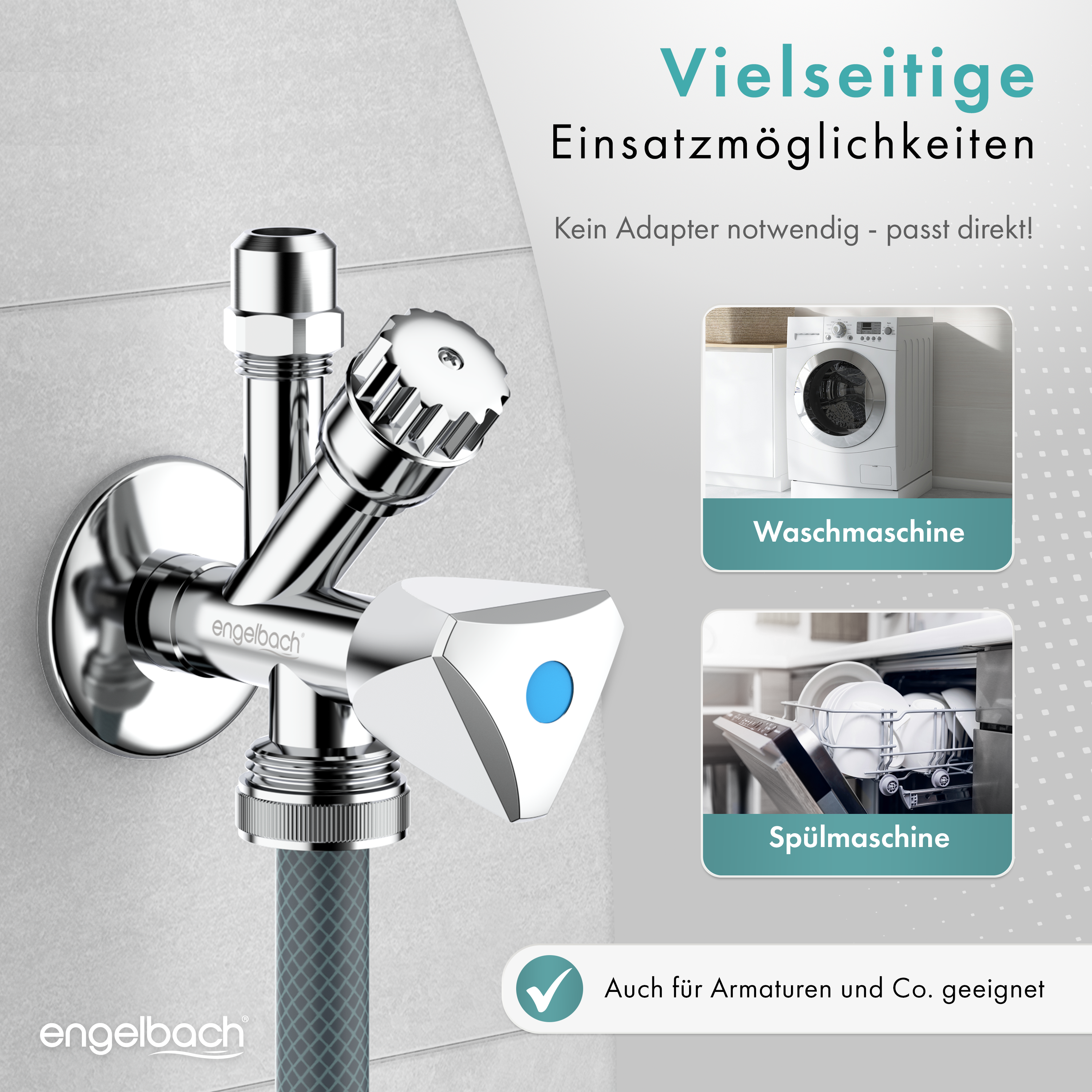 Kombi Eckventil 1/2" Anschluss