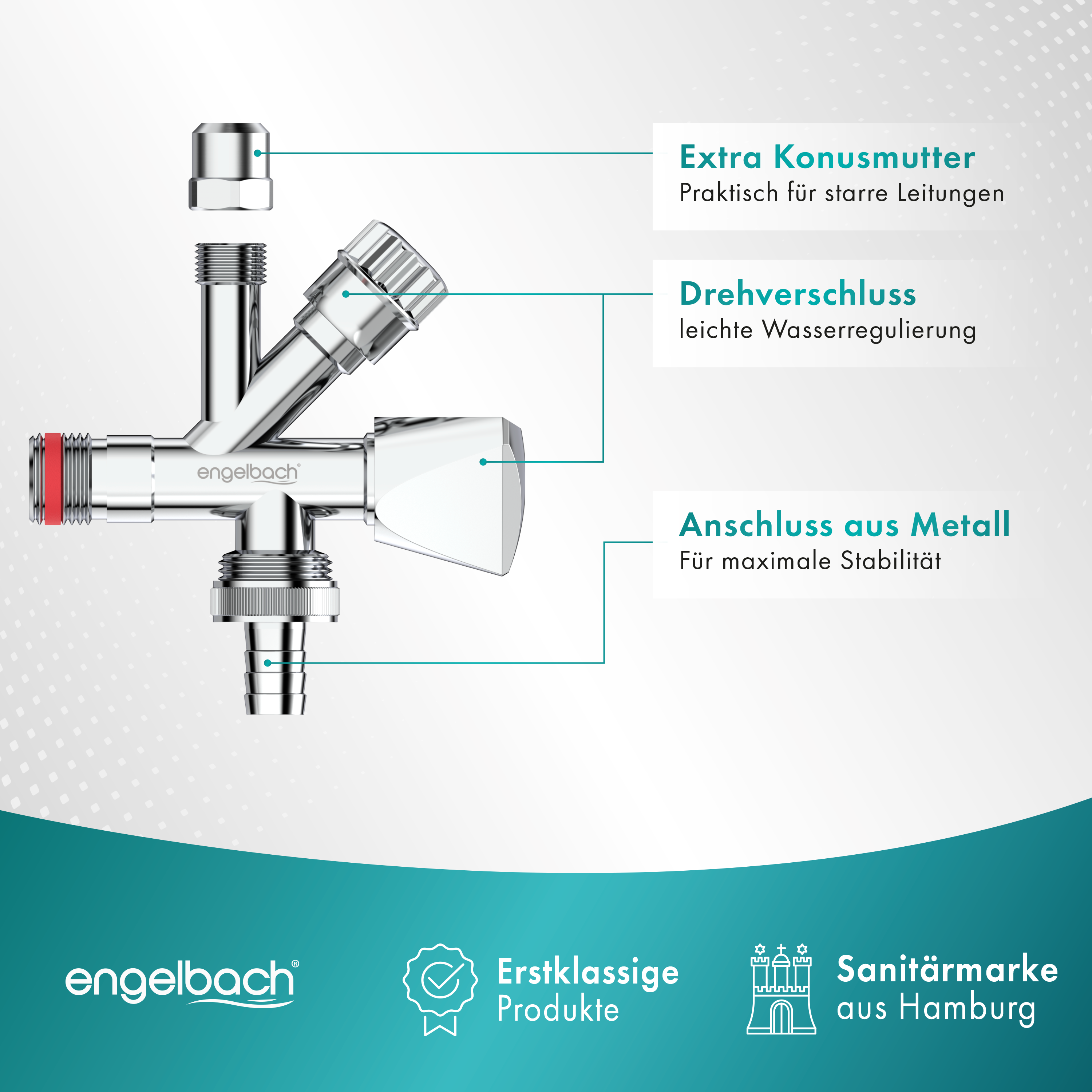 Kombi Eckventil 1/2" Anschluss