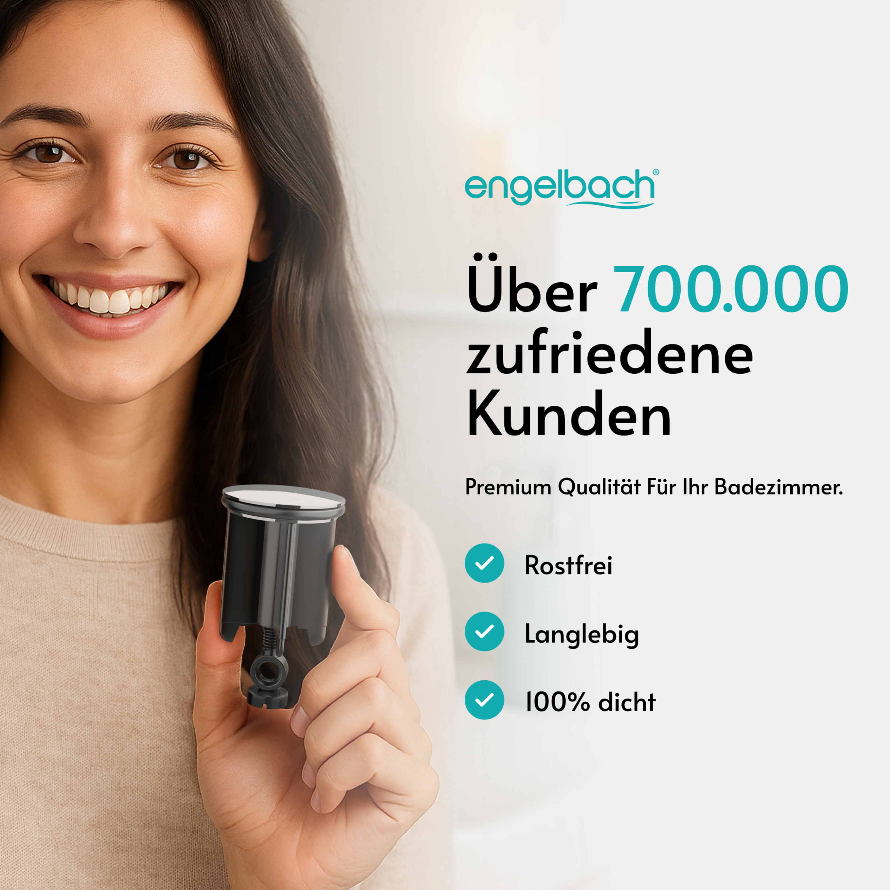 Standard Waschbeckenstöpsel 40mm Universal