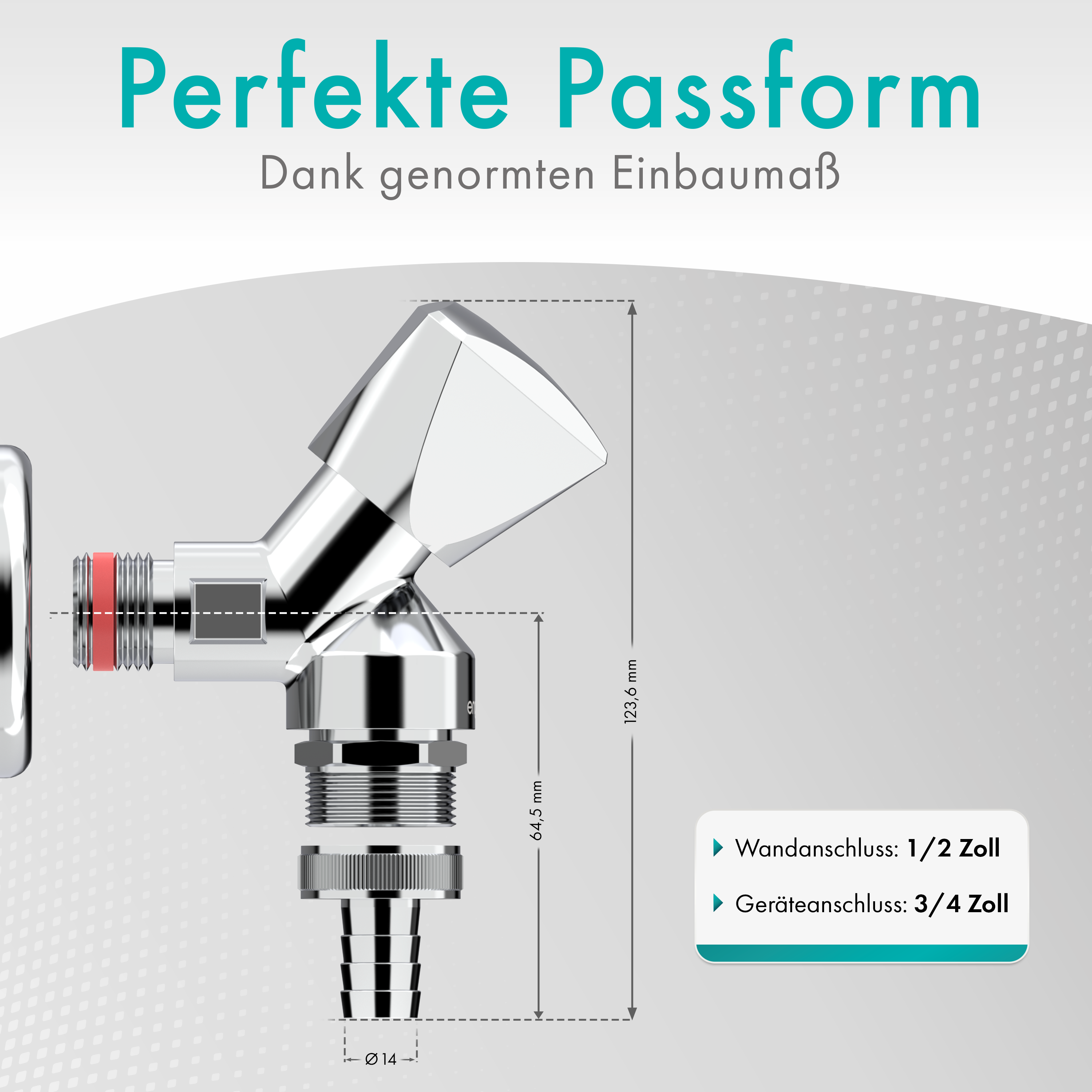 Universal Geräteventil 3/4" Anschluss