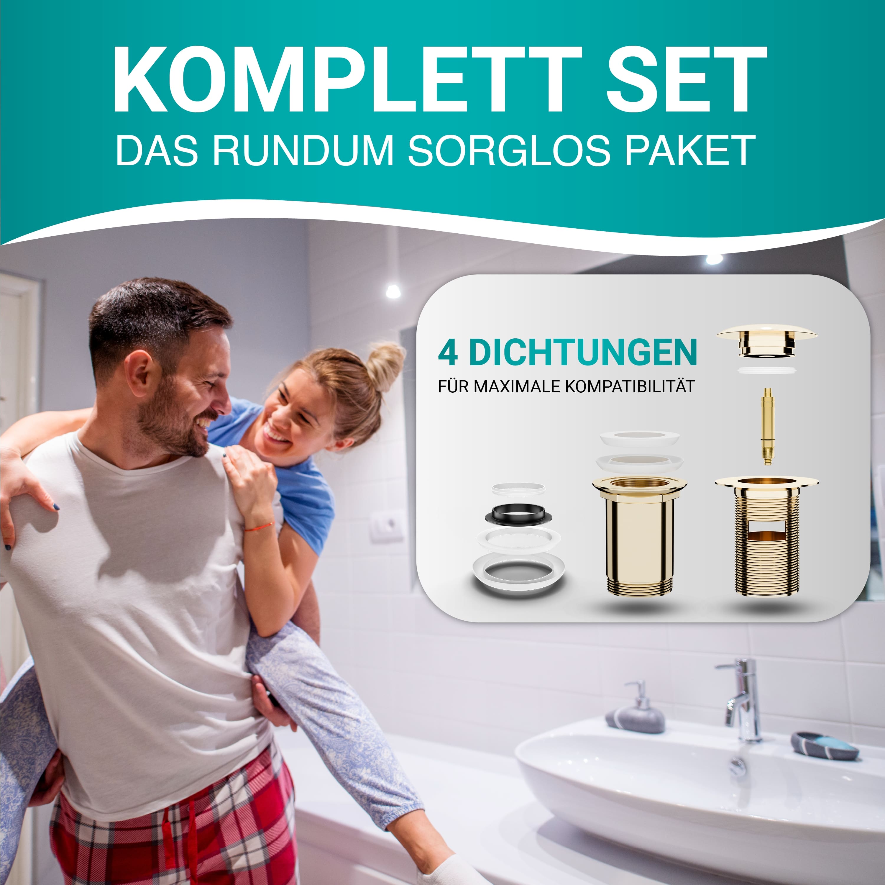 Mit Überlauf - Gold
