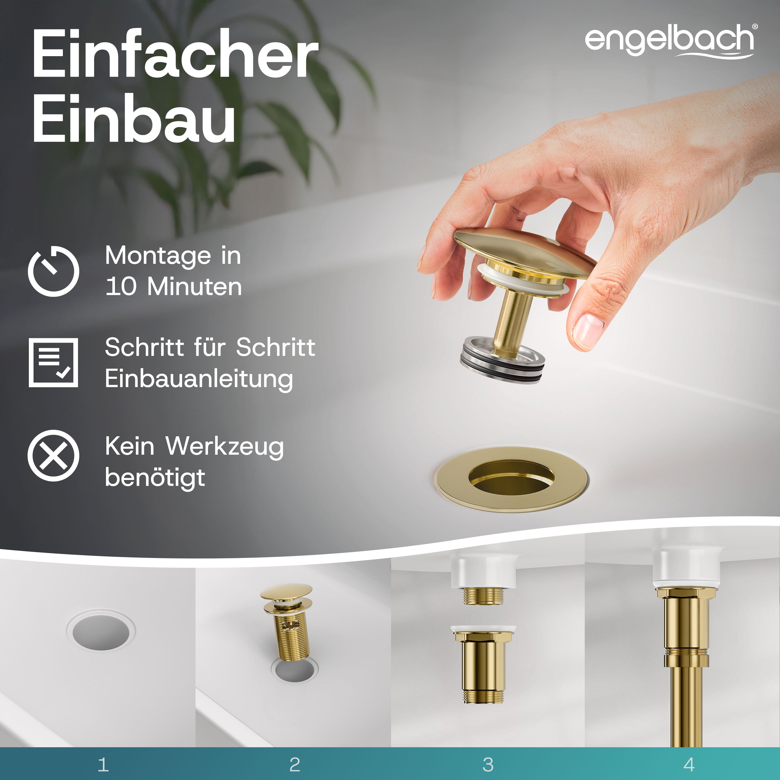 Mit Überlauf - Gold