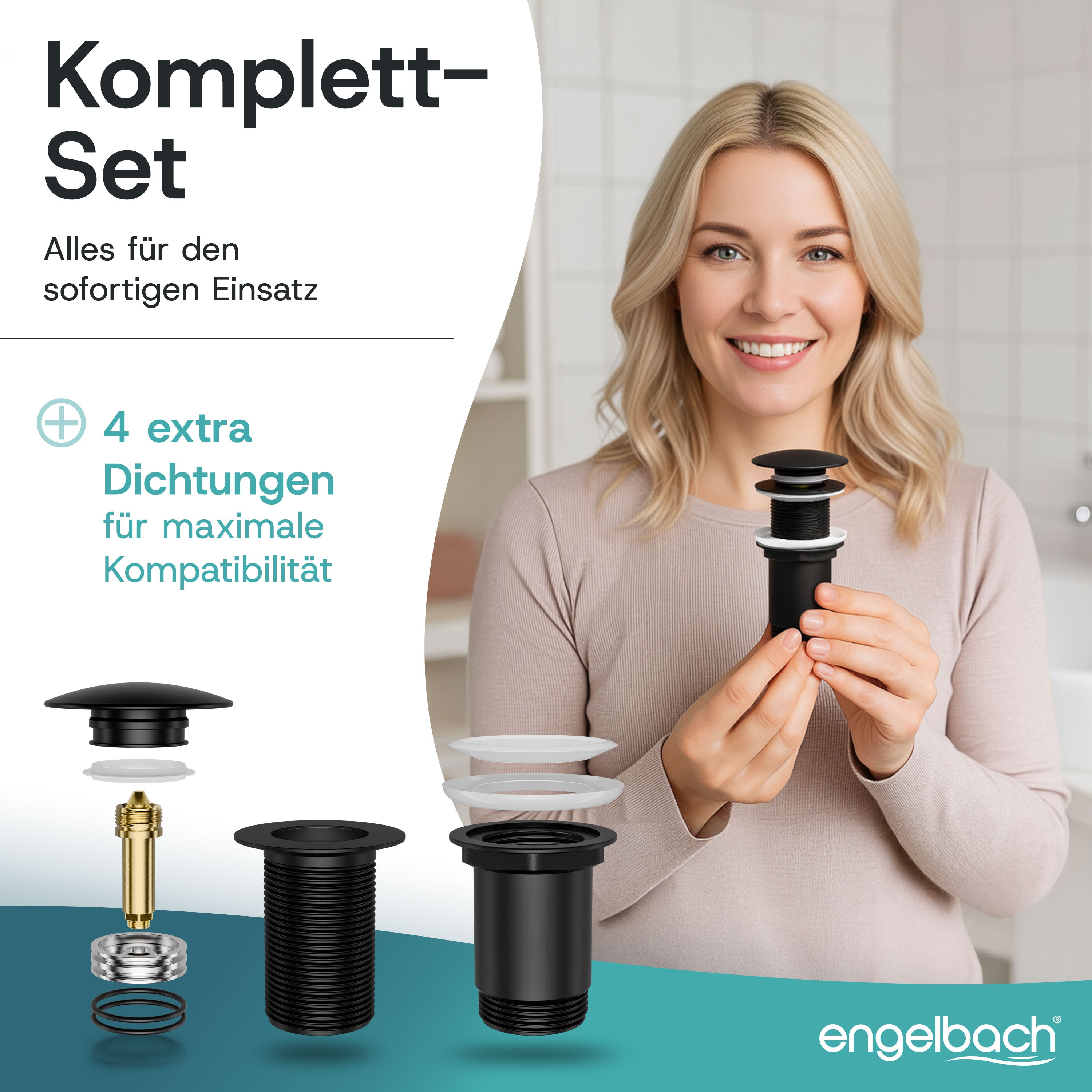 Ohne Überlauf - Matt Schwarz